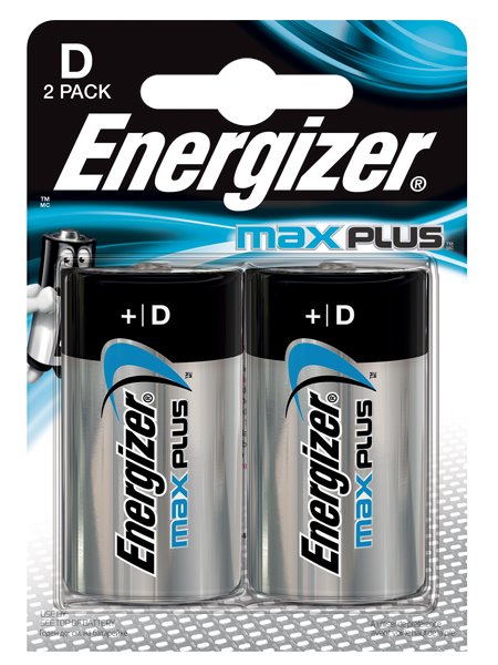 Energizer Max Plus D PK2