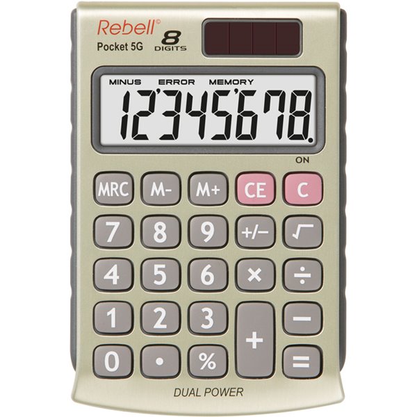 Rebell RE-POCKET 5G Pocket Calculator 8 Digit